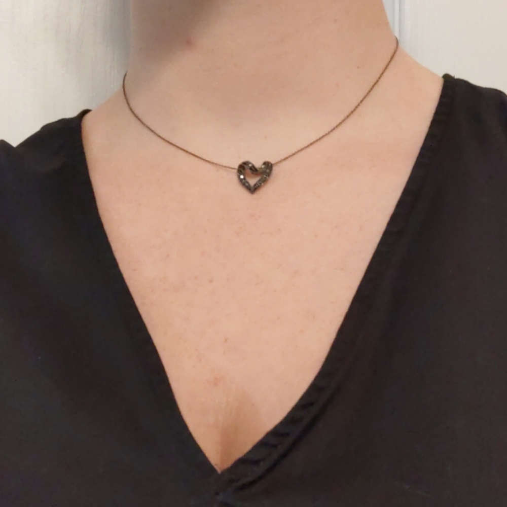 Entwined heart necklace